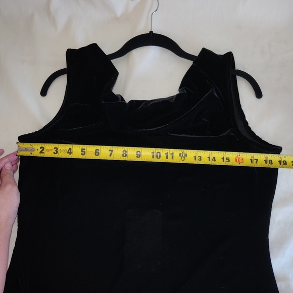 Sedge Black Velvet Sleeveless Dress. Size M  WhimsyGoth  Witchy Goth Holiday NWT - Picture 5 of 10